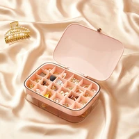 jewelry organizer display travel jewelry case boxes portable locket necklace jewelry box abs storage earring ring holder