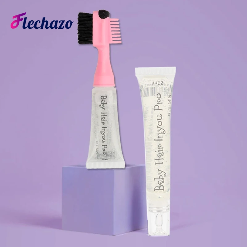 Spazzola Per Bordi Con Dispenser Di Gel Double Sided Baby Hair Edge Control Spazzole Per Pettine Per Capelli Gel Con Sostituzione Del Gel Per Donne E 