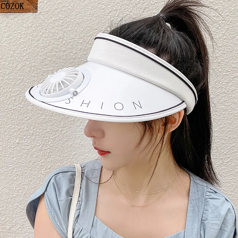 Sun Hat New Summer All-Match Charging Fan Cap Fashion Trend Sunshade Sunscreen UV Protection Outdoor Cycling Deportes Y Ocio Hat