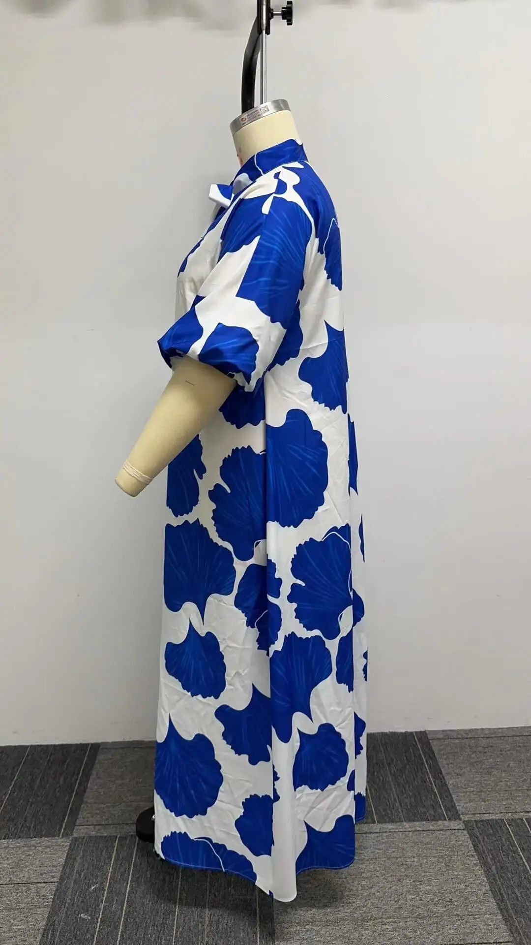 Plus Size Elegant Floral Print Dress Women Loose Pretty Cloth Lady Casual Luxury Robe 2023 Summer Trendy Evening New In Dress