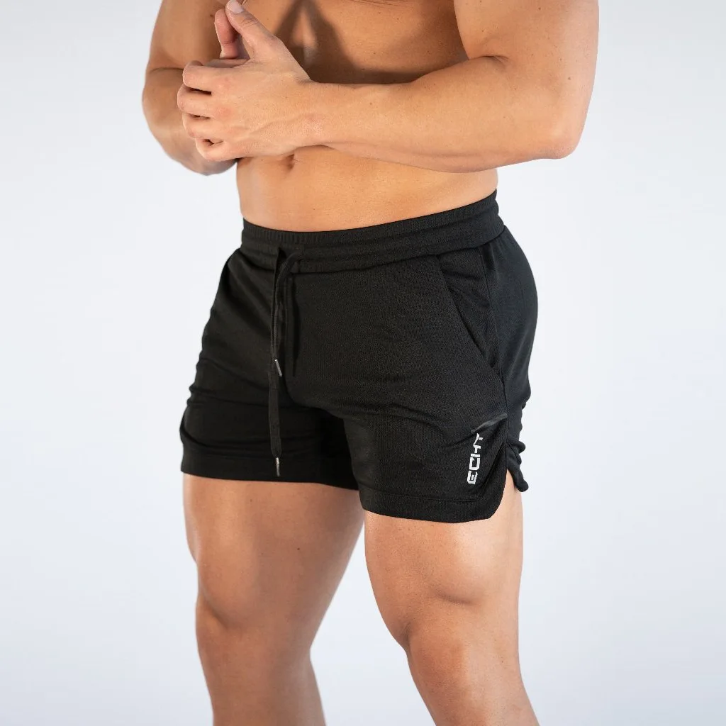 

Мужские штаны для фитнеса в европейском и американском стиле, тонкие повседневные сетчатые быстросохнущие дышащие облегающие тренировочные штаны для бега