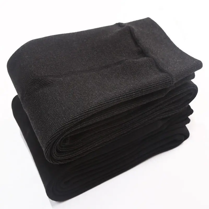 Women's Cold Winter Padded Padded Leggings Women's Thermal Trousers Cotton Vertical Stripe Unlinked Silk Leggings