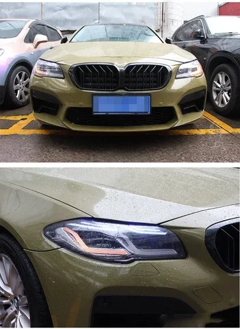 2 шт. светодиодные фары для BMW F10 F18 2010-2017 M5 520i 520d 530i 530d светодиодные фары для BMW F10 F18 фары автомобильные аксессуары