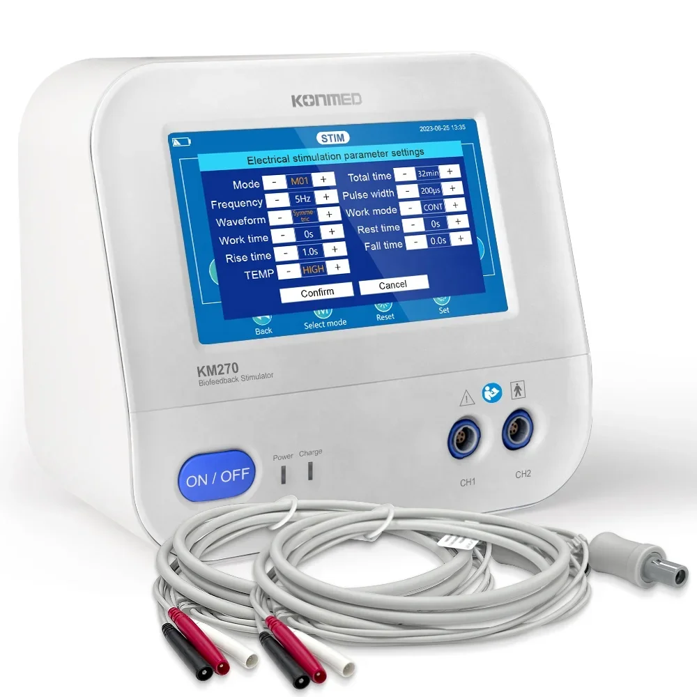 KONMED Тепловой стимулятор Biofeedback KM280Pro (EMG/GAME/ETS/MIRROR/HEAT/STIM) для реабилитации тазового