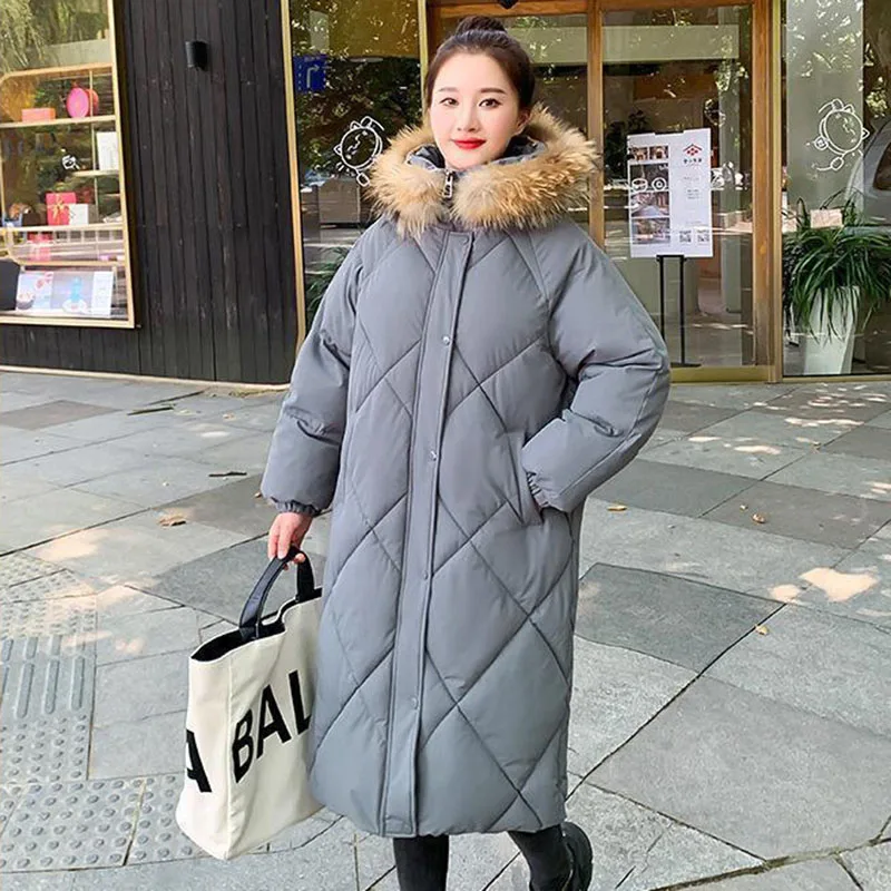 

Пуховик женский с большим меховым воротником, T222