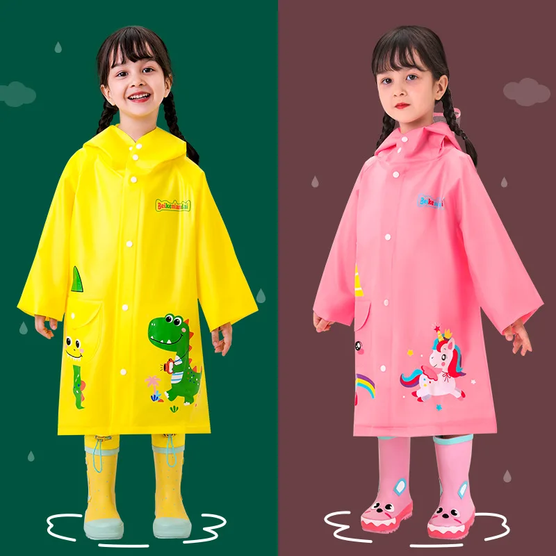 

Children's Raincoat Girls' Kindergarten Children's Primary School Students Child Baby Poncho Boys' Suit Waterproof Whole Body