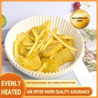 200pcs air fryer parchment paper food grade oil absorbent paper liners non stick disposable kitchen round baking paper 20cm