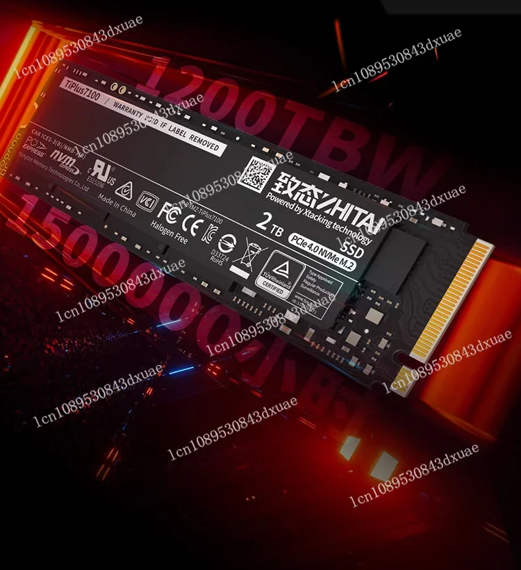 SSD ZhiTai TiPlus7100 1T Титановый твердотельный накопитель Changjiang PCIe4.0 2 ТБ