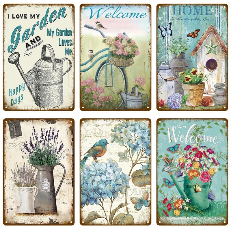 Металлический знак Настенный декор для кафе дома сада фермы пляжа хижины