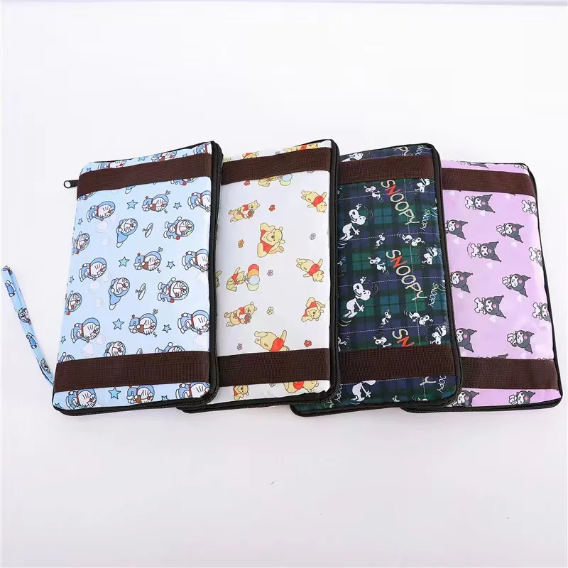 

Sanrio hello kitty messenger bag cartoon new cinnamon foldable luggage bag handbag big travel bag shoulder bag can hang luggage