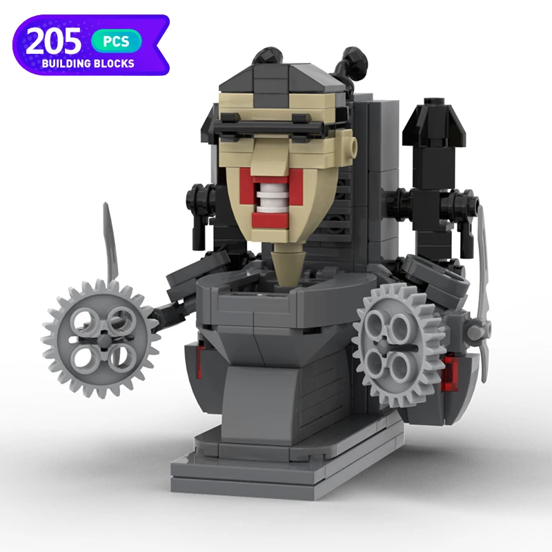 Конструктор MOC игровой серии Skibidi с громкоговорителем, Сборная модель, креативные игровые кирпичи, праздничный подарок, детские игрушки