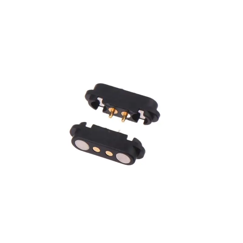 

2-полюсный мужской и женский 2A водонепроницаемый магнитный контактный разъем 2,54 мм, пружинная розетка постоянного тока для быстрой зарядки, 2 контакта