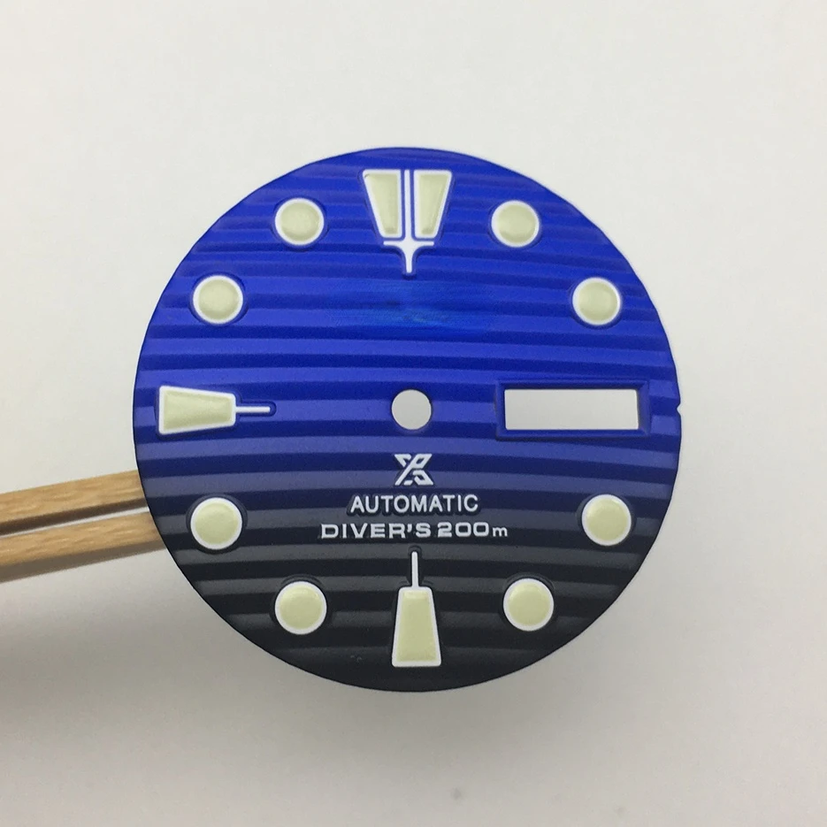 S 28.5mm Watch Dial Dial Replacement  Refitted Dial Luminous Lettering for NH36A Movement New Model