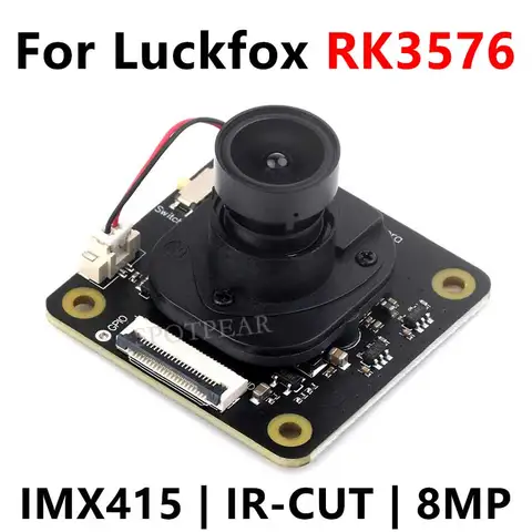 Luckfox RK3576 IMX415 ИК-камера Полноцветная камера 98 градусов FOV Широкоугольный 8 Мп пикселей 3840x2160