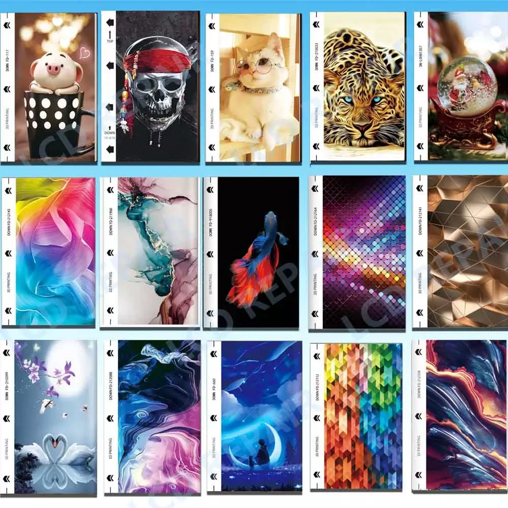 

Mobile Phone Patterns Back Cover Glass Protector Sheet Mixed Design Rear Protecr Sticker For Film Cutter Plotter