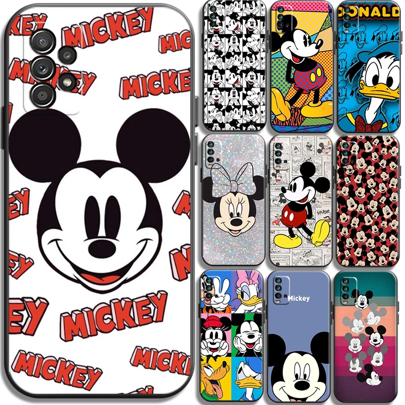 

Disney Mickey Cartoon Phone Cases For Xiaomi Redmi POCO X3 GT X3 Pro M3 POCO M3 Pro X3 NFC X3 Mi 11 Mi 11 Lite Back Cover Coque