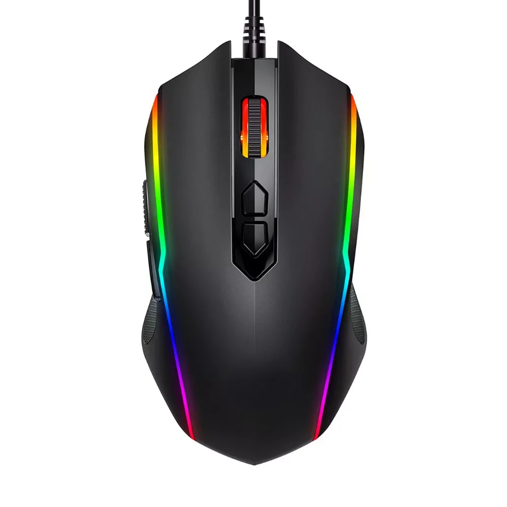 

in RGB Gaming Mouse 8 Programmable Buttons 7200 DPI Adjustable Optical Wired Mouse Game Mice With Fire Button For Gamer PC t