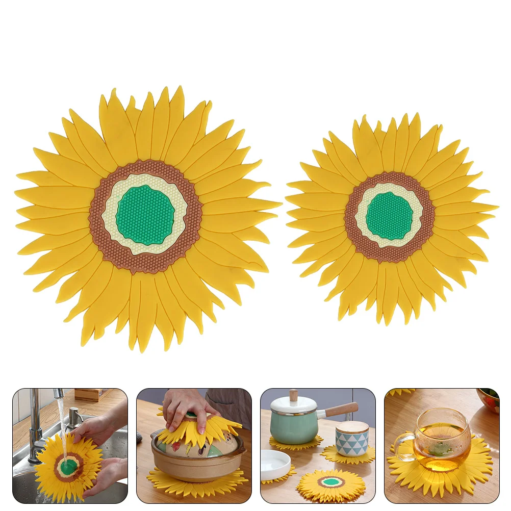 

2pcs Delicate Table Insulation Mats Anti-scald Placemats Anti-Slip Coasters