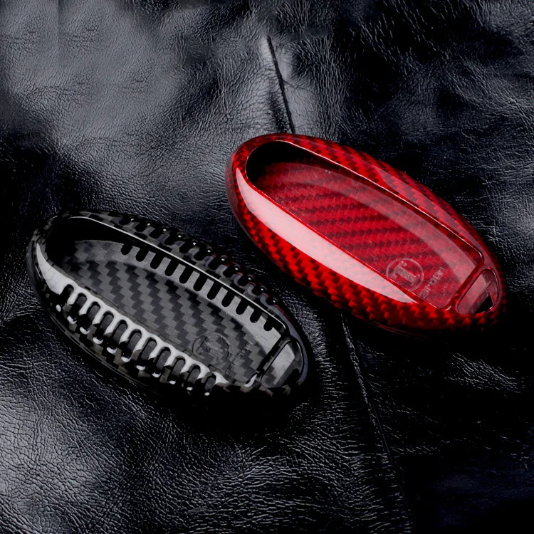 

Carbon Fiber Remote Key Fob Case Shell Cover Car Accesssories