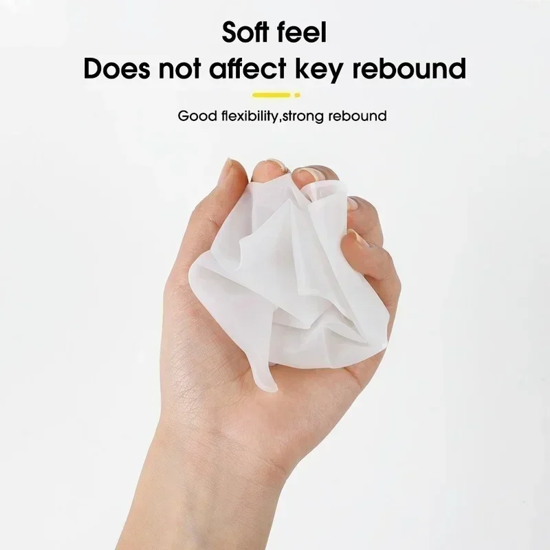 Прозрачные силиконовые чехлы для клавиатуры 10 12 13 дюймов водонепроницаемая