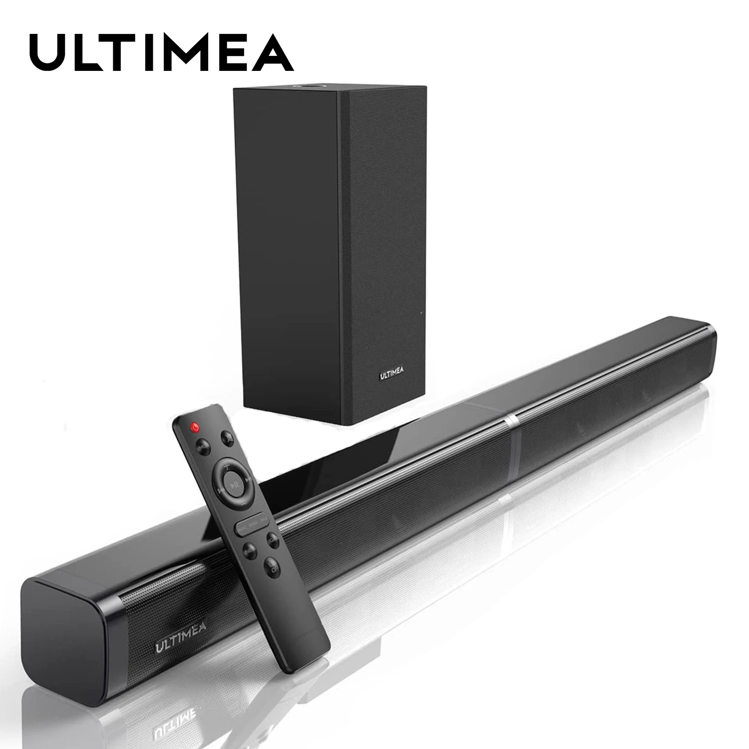 

ULTIMEA 100W 2.1 TV Soundbar Home Theater Sound System Bluetooth Speaker Soundbar Subwoofer Support Optical AUX Soundbar Speaker