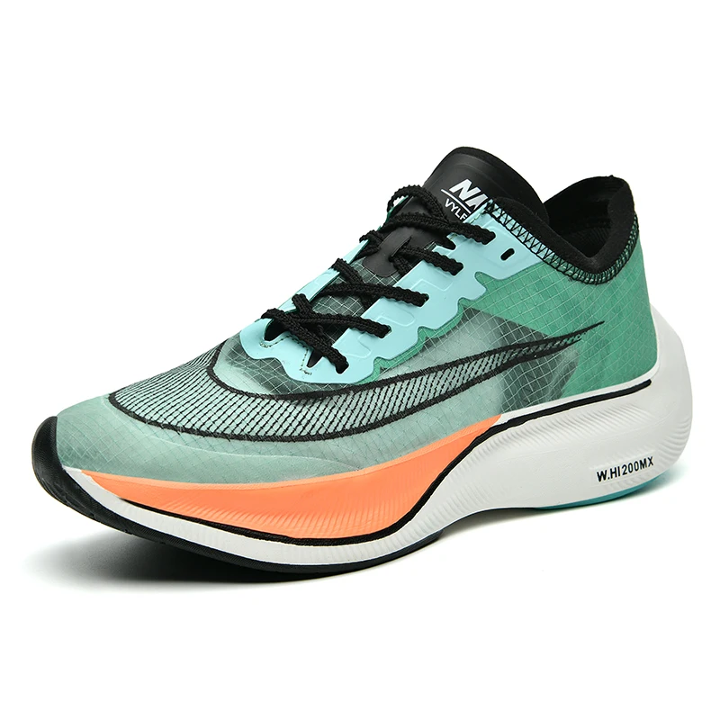 Carbon Plate Men Running Shoes 2023 Breathalbe Athletic Sports Jogging Shoes Cushioning Ultralight Training Sneakers Male 38-45