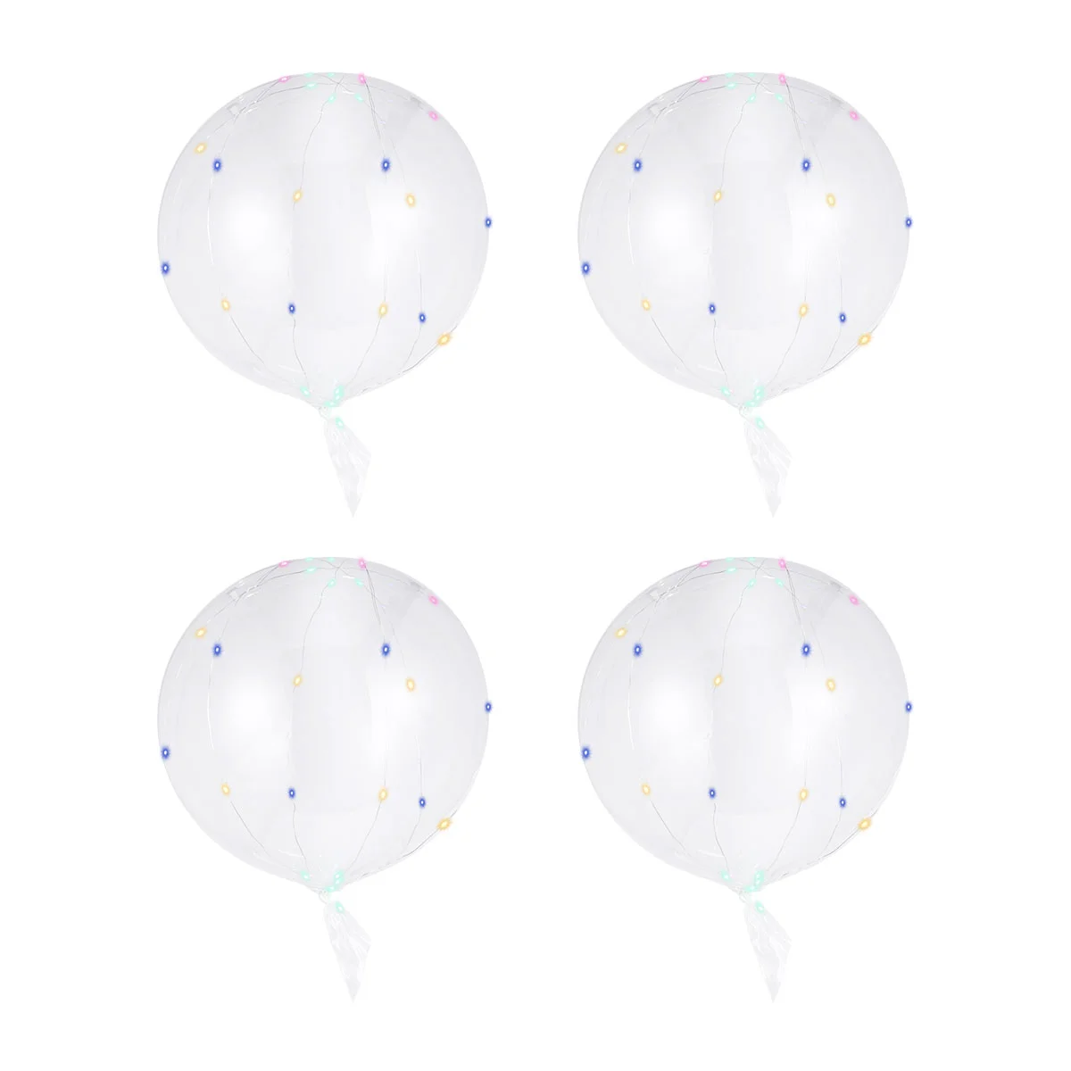 Mobestech 12-комплект светодиодных светящихся воздушных шаров прозрачный воздушный