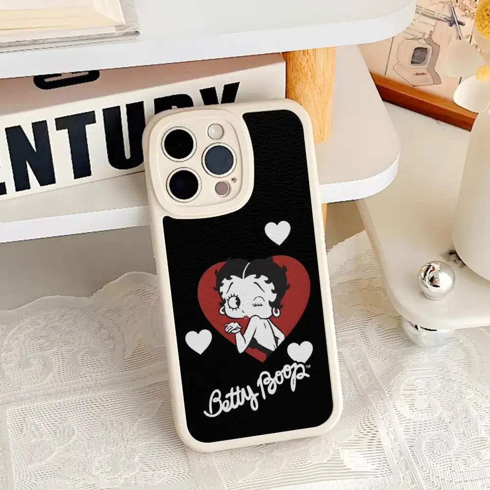 Чехол для телефона B-Betty-Cute-Boop Iphone 16 15 14 12 13 Pro Max 11 Mini X Xr Xs 8 силиконовый чехол из