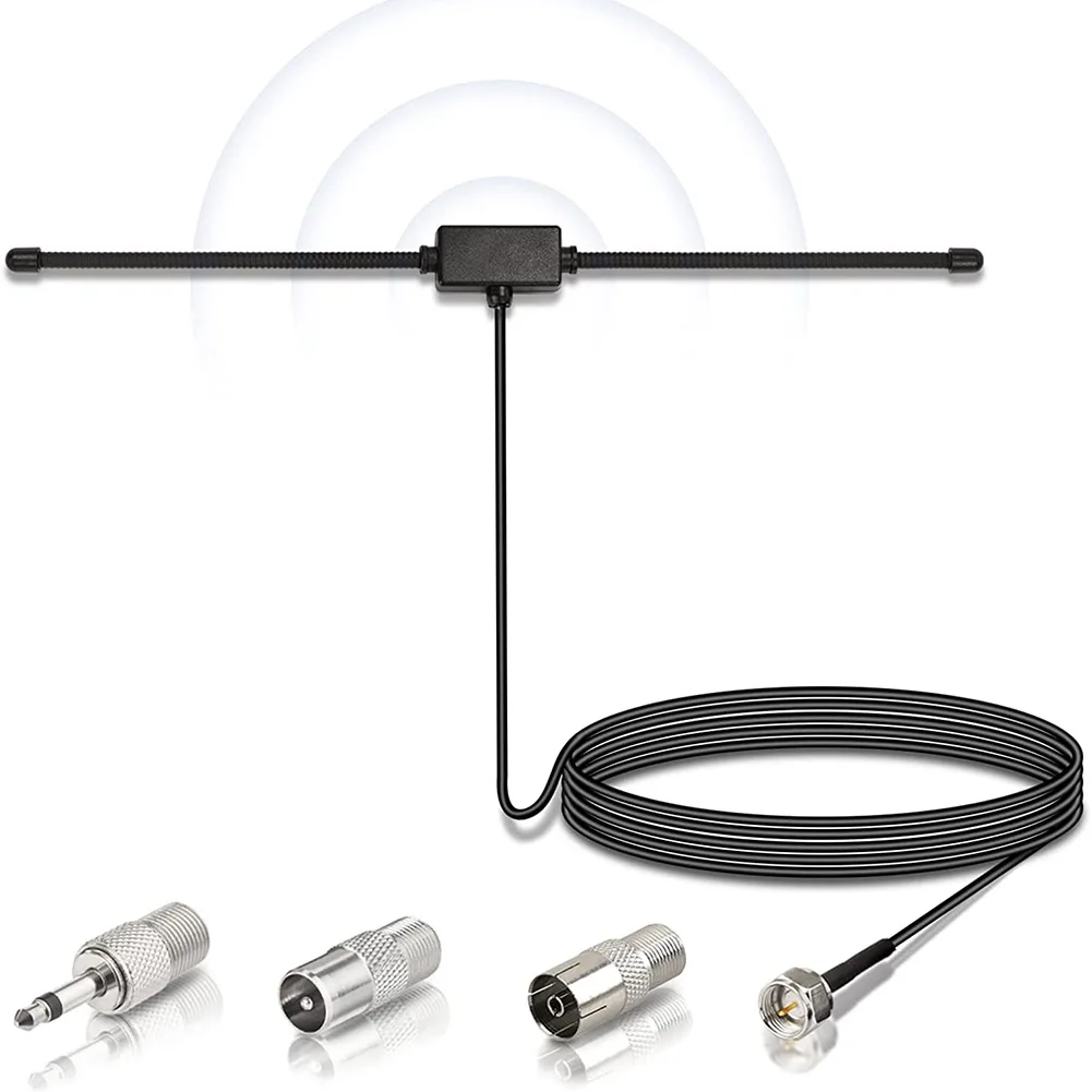 

300cm DAB FM Radio Antenna FM Dipole Aerial Audio Plug Connector For Stereo Receiver Car Exterior Aerial Antenna
