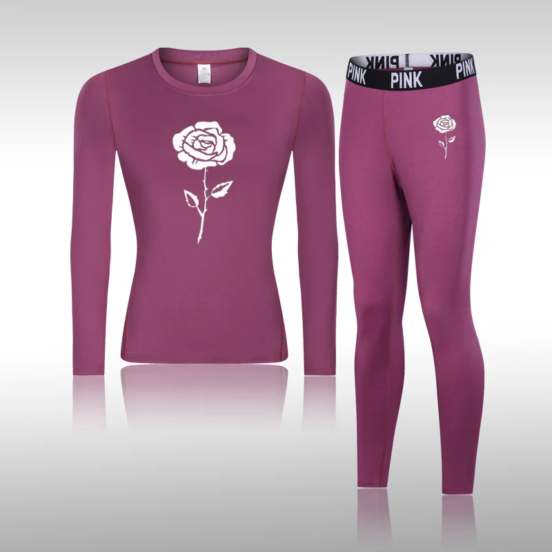 

Women Thermal Underwear Suit Women Body Shaped Slim Ladies Intimate Sets Female Tracksuit Warm Long Johns Women For Winter Sexy