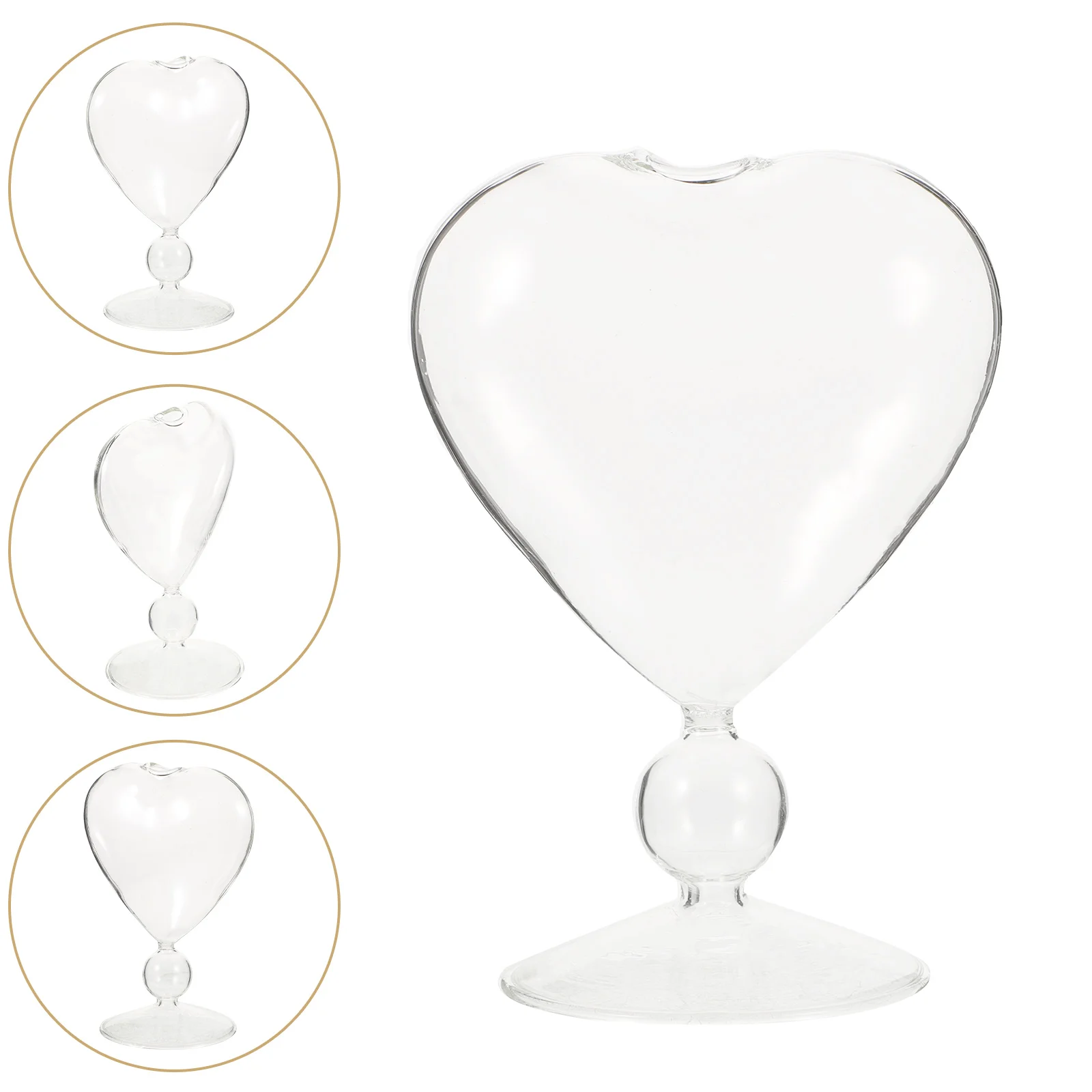 

Heart Glasses Goblet Cup Goblets Party Champagne 18x10x8cm Cocktail Drinking Cups Transparent Holiday