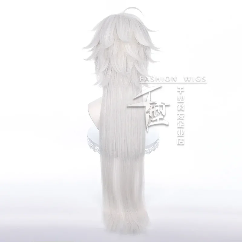 Парик VTuber Kuzuha Sanya Косплей Youtuber Длинные серебристо-белые термостойкие волосы +