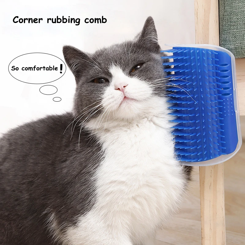 Pet Comb Removable Cat Corner Scratching Rubbing Brush Pet Hair Removal Massage Comb Pet Scratcher Grooming Cleaning Supplies