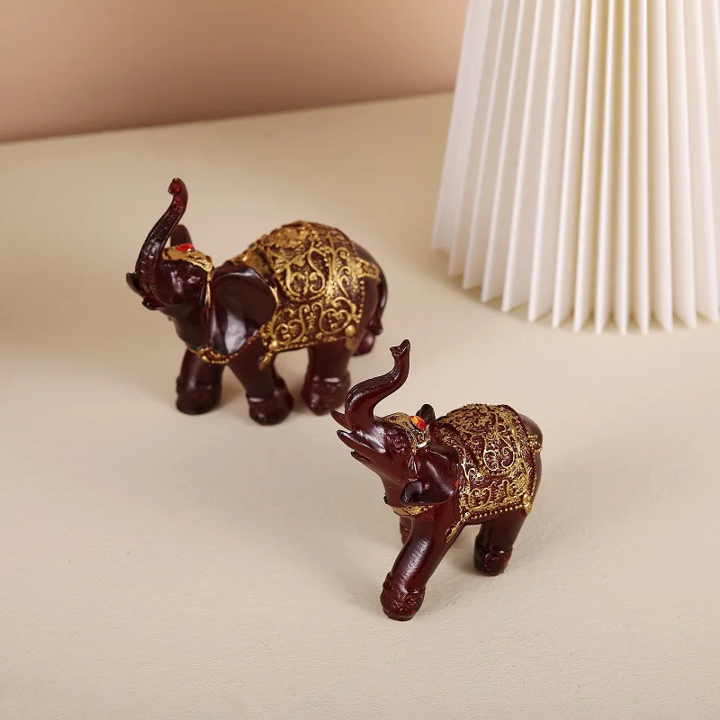 

BUF фэн-шуй на удачу, искусственная статуя животного из красного дерева для домашнего декора