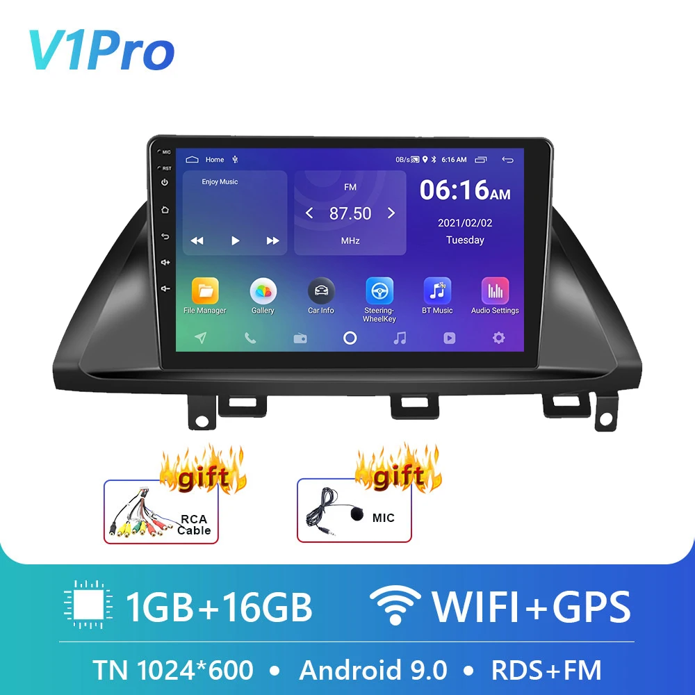 

Автомобильный мультимедийный плеер Podofo, Android 10, DSP, GPS-навигация для Honda Odyssey 2005-2010, 2din, 4G, Wi-Fi, Carplay