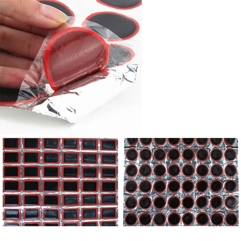 

48pcs Tire Patch Rubber Bike Tyre Repair Pad Portable Tire Inner Tube Pad Bicycle Repair Accessory Motorcycle Tire Patch
