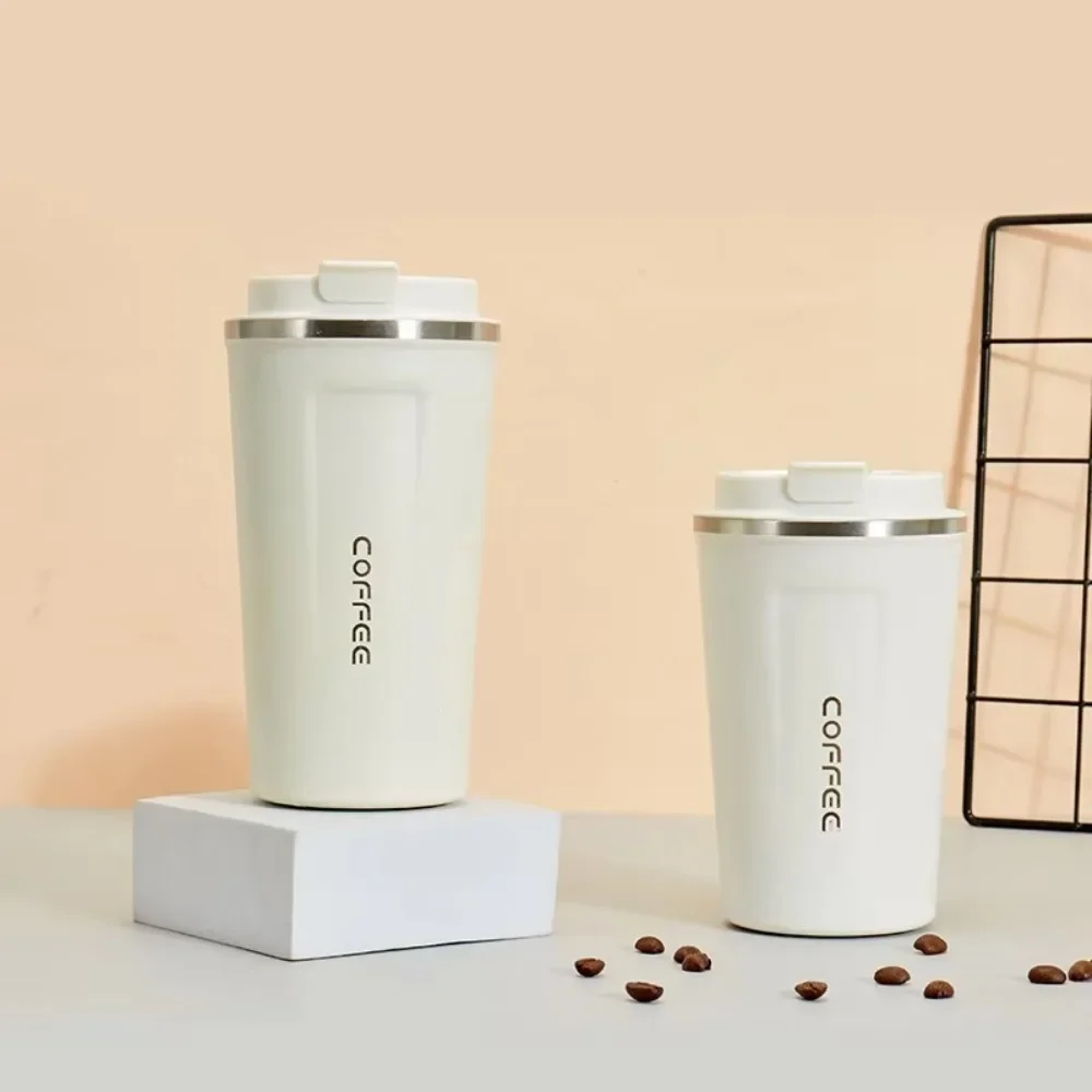 Портативная Изолированная Кофейная Чашка Из Нержавеющей Стали С Крышкой