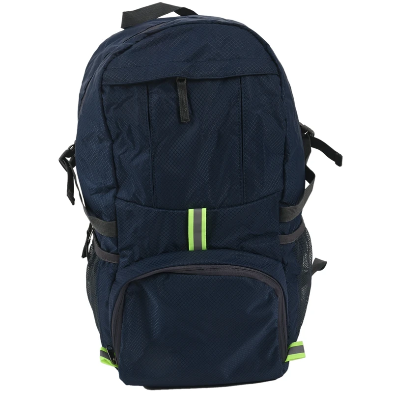 

Foldable Waterproof Backpack 35L Lightweight Portable Rucksack Outdoor Large Nylon Pack Trekking Bag For Camping Traveling Hikin