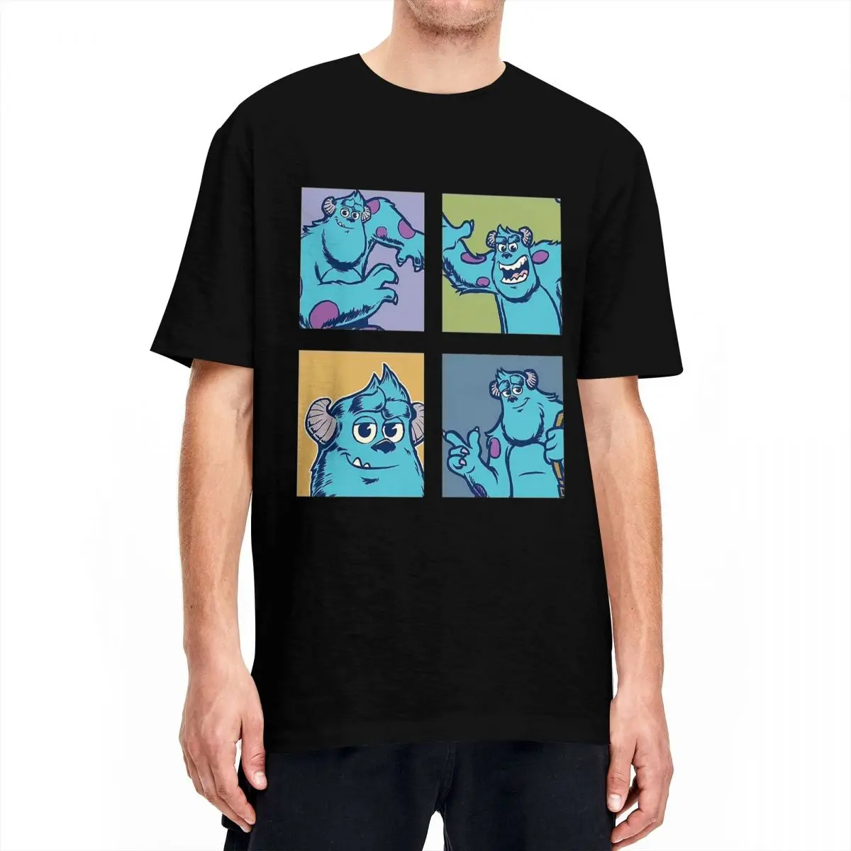 Мужские и женские футболки Sulley Sullivan Monsters Inc University 100% хлопковая футболка с