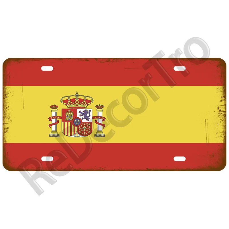 Настенная жестяная пластина для дома ресторана ремесла Франции России Испании