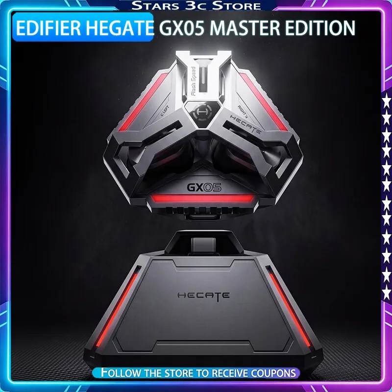 Фото Новые беспроводные наушники EDIFIER HEGATE GX05 Master Edition с двойным микрофоном, технологией шумоподавления ENC для звонков и длительным временем работы, идеально подходят для игр. №1