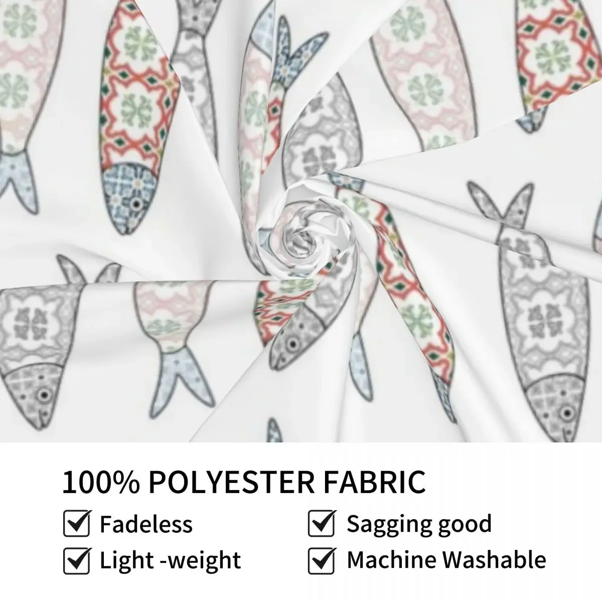 Традиционная португальская икона. Цветные сардиницы с типическими узорами