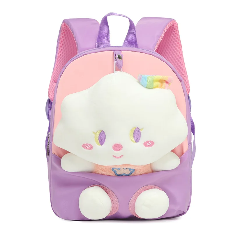 Cartoon Cloud kindergarten bag for girls Cute Star backpack for kids New Plush toy children's bag Cute Small Child girl backpack