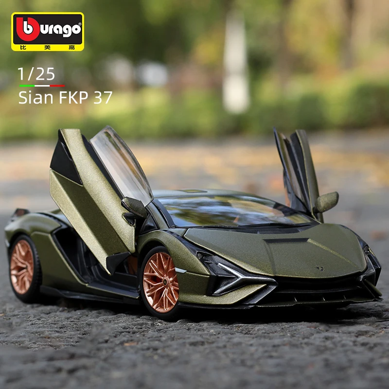 

Bburago 1:25 Lamborghini Sian FKP 37 Alloy Sports Car Static Die Cast Vehicles Collectible Model Toys Diecast Voiture Gifts