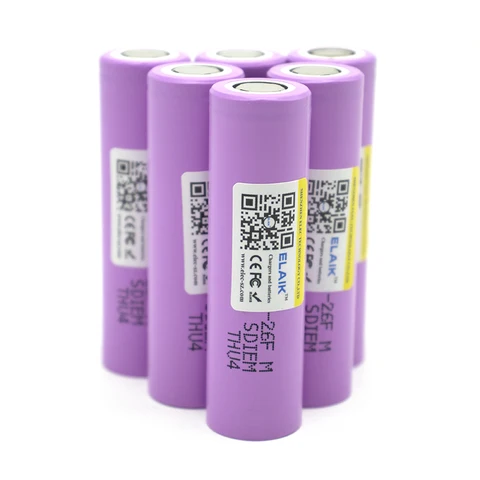 ICR18650 Новый оригинальный 2600 мАч 3,7 В для Samsung 18650 26F аккумуляторы литий-ионный аккумулятор для фонарика