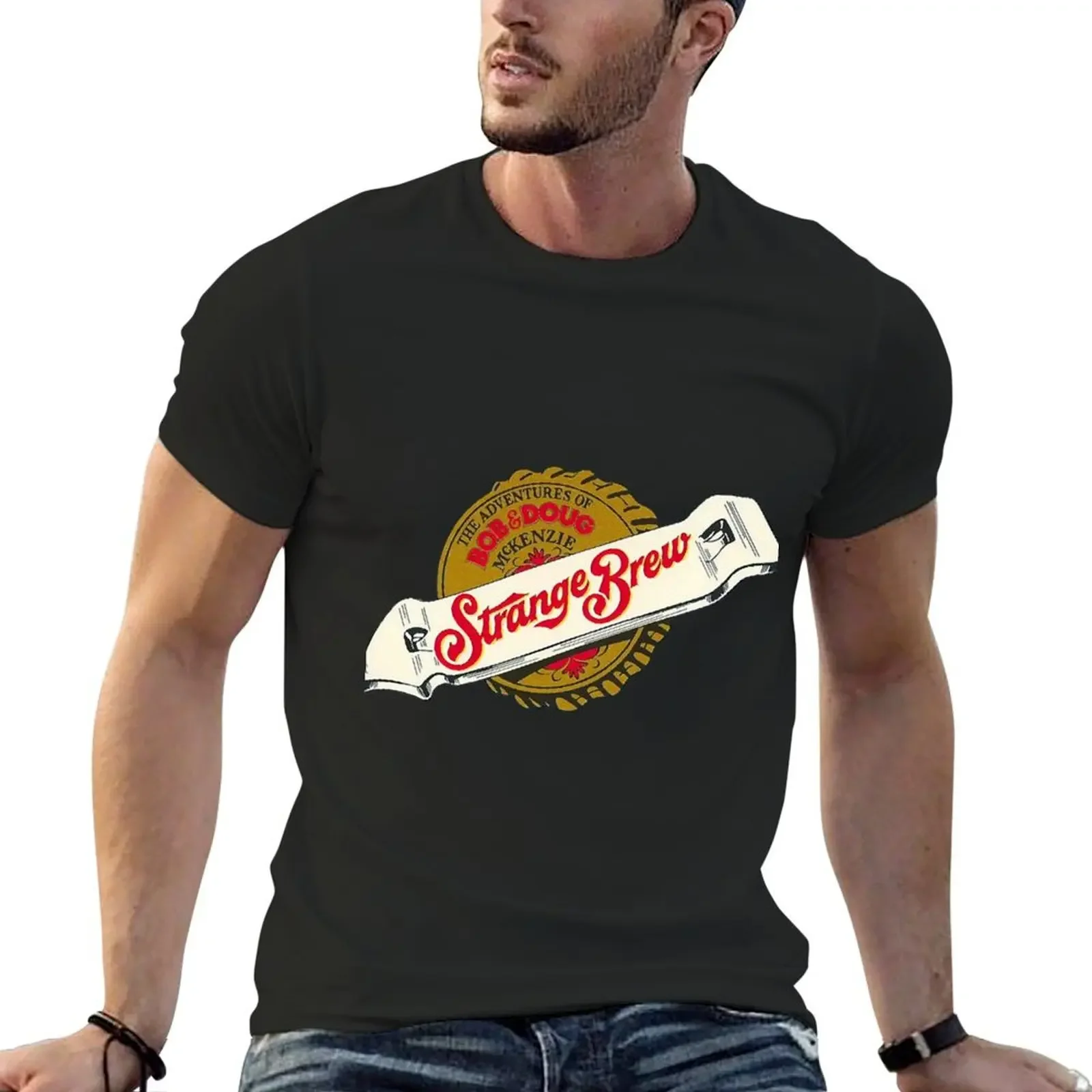 Футболка Strange Brew The Adventures of Bob &amp Doug McKenzie SCTV милые топы быстросохнущая мужская
