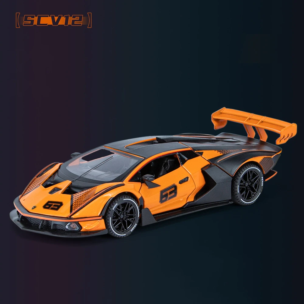 

1:32 Lambos Essenza SCV12 Supercar Alloy Model Car Toy Diecasts Metal Casting Sound and Light Car Toys For Children Vehicle