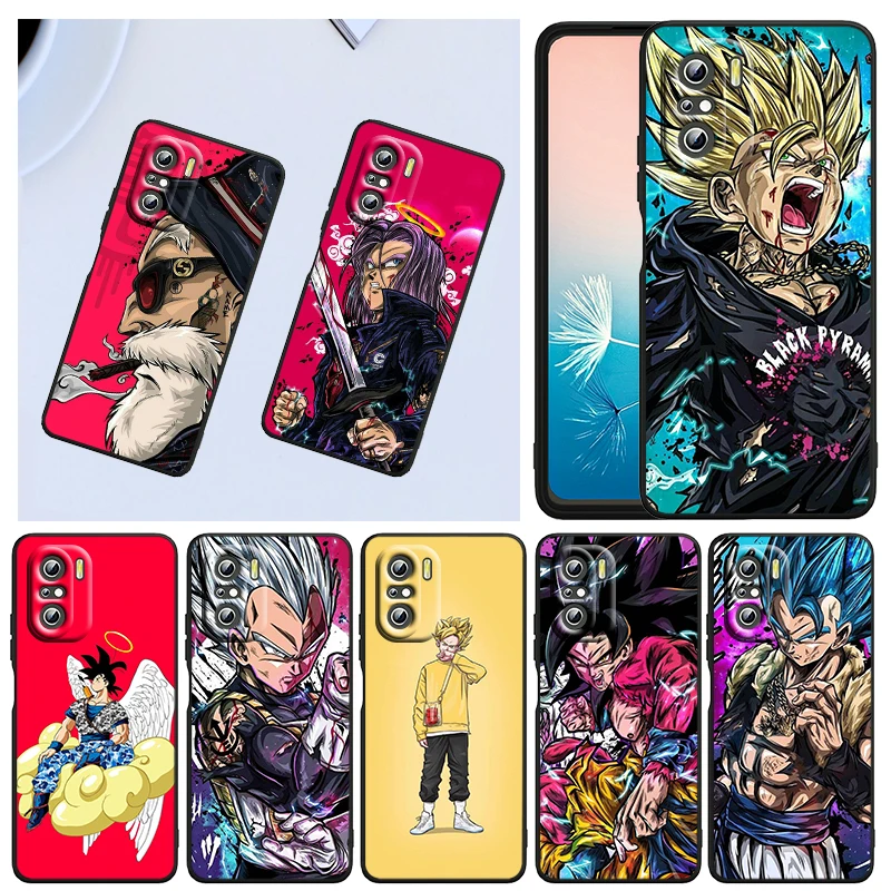 

Cool Anime Dragon Ball For Xiaomi Redmi K40 Gaming K30 9i 9T 9A 9C 9 8A 8 GO S2 6 6A 5A 5 Pro Prime Black Capa Phone Case