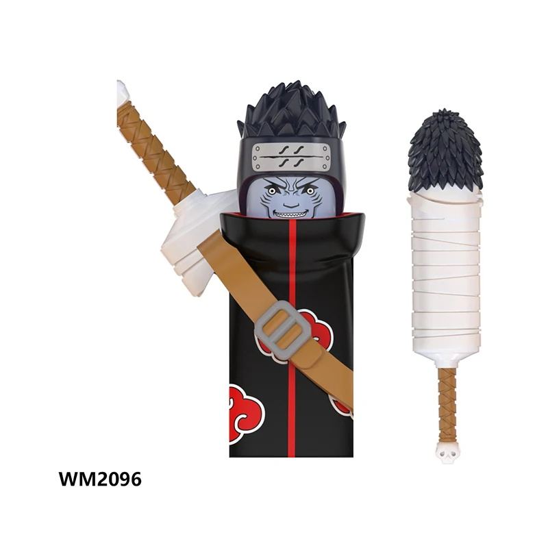 WM6105 WM6106 WM6107 WM6108 WM6109 Naruto blocks anime bricks Sasuke Kakashi mini action toy figures Assemble toys kids gifts