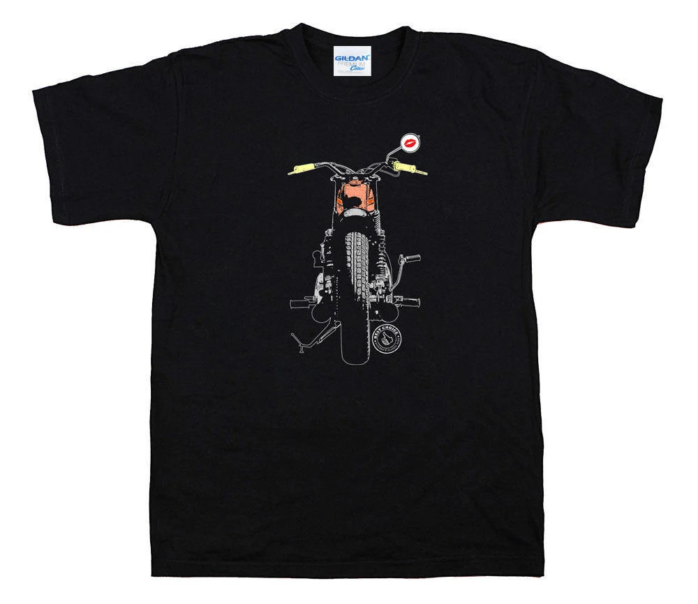 Casual Men Popular Design 100% Cotton T-Shirt Vintage Motorbike. Ideal For Motorcyclist Biker ! Moto8 Tee Shirts For Men Classic